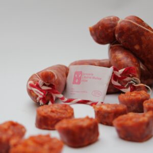 Chorizo artesanal (precio de venta por unidad de tripa)