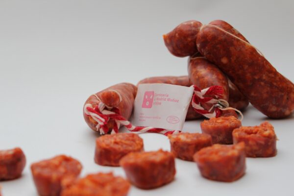 Chorizo artesanal (precio de venta por unidad de tripa)