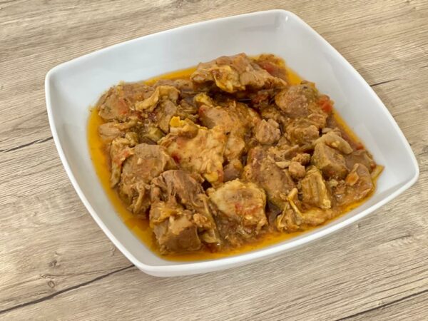 Caldereta de cordero (precio de venta por unidad de tarrina de 400 g aprox)